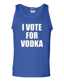 I Vote For Vodka Beverages Humor Novelty Statement Graphic Adult Tank Top
