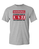 Warning If Zombies Chase Us Tripping You Walking Dead Adult DT T-Shirts Tee