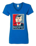 V-Neck Ladies Donald Trump Nope 2016 Vote for President Campaign T-Shirt Tee