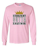 Long Sleeve Adult T-Shirt Straight Outta Kauffman Crown Baseball Sports Team DT