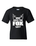 What Does The Fox Say Novelty Youth Kids T-Shirt Tee