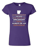 Junior Always Be Yourself Unless You Can Be An Arkansan Map Star DT T-Shirt Tee