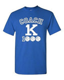 New Coach K 1000 Wins Basketball 1K Wins Ball Game Sports Adult DT T-Shirt Tee