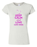 Junior Keep Calm And Love Cape Verde Country Patriotic Novelty T-Shirt Tee