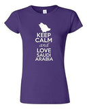 Junior Keep Calm And Love Saudi Arabia Country Patriotic Novelty T-Shirt Tee