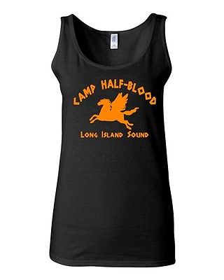 Junior Camp Half Blood Novelty Statement Graphics Tank Top