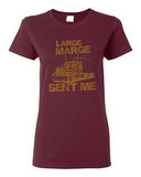 Ladies Large Marge Sent Me Truck TV Bicycle Thieves Funny Parody DT T-Shirt Tee