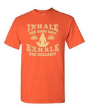 Inhale The Good Sh*t Exhale Bullsh*t The Yoga Hatha Funny DT Adult T-Shirt Tee