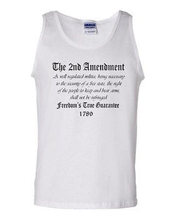The 2nd Second Amendment Novelty Statement Graphics Adult Tank Top