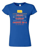Junior Always Be Yourself Unless You Can Be An Kansan Map Star DT T-Shirt Tee