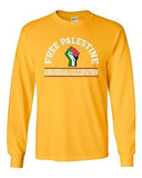 Long Sleeve Adult T-Shirt Free Palestine End Israeli Occupation Movement DT