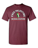 Free Palestine End Israeli Occupation DT Adult T-Shirt Tee