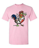 Zombie Rooster Undead Animals Devil Monster Horror Adult DT T-Shirt Tee
