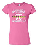 Junior It Only Happens Once In A Lifetime Ultimate Pi Day Math DT T-Shirt Tee