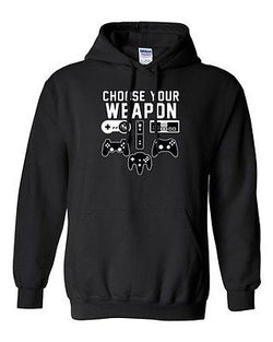 Choose Your Weapon Gaming Console Gamer Nerd Game Funny DT Sweatshirt Hoodie