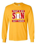 Long Sleeve Adult T-Shirt That's My Son Out There Baseball Sports Proud Funny DT