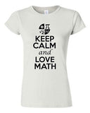 New Junior Keep Calm and Love Math Novelty Mathematics Lover T-Shirt Tee
