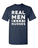 Real Men Marry Nurses Wife Hospital Funny Humor DT Adult T-Shirt Tee