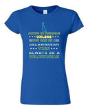 Junior Always Be Yourself Unless You Can Be An Delawarean Map DT T-Shirt Tee