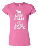 Junior Keep Calm And Love Goats Billy Goat Kid Animal Lover Humor T-Shirt Tee