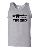 I Plead The 2nd Pro Gun Rights Novelty Statement Graphic Adult Tank Top