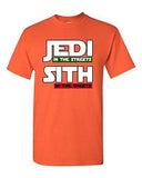 Jedi In The Streets Sith In The Sheets Movie Funny Parody DT Adult T-Shirt Tee