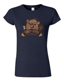 Junior Thirsty Beaver Log Cute Animal BeanePod Artworks Art Funny DT T-Shirt Tee