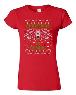 Junior Christmas Is Coming Santa Claus TV Series Funny Parody DT T-Shirt Tee