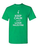 Keep Calm And Love Palestine Country Patriotic Novelty Adult T-Shirt Tee