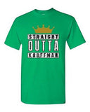 Straight Outta Kauffman Crown Baseball Sports DT Adult T-Shirt Tee