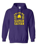 Training To Go Super Saiyan Anime Gym Workout Funny Parody DT Sweatshirt Hoodie