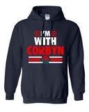 I'm With Corbyn Politician Campaign Support DT Sweatshirt Hoodie