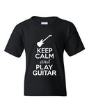 City Shirts Keep Calm And Play Guitar Music Lover DT Youth Kids T-Shirt Tee