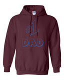 #1 One Dad Daddy Father's Day TV Comedy Series Gift Novelty Sweatshirt Hoodie