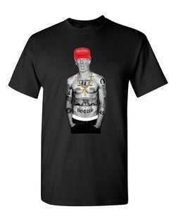 Trump Make America Great Again President USA Thug Gangster DT Adult T-Shirt Tee