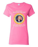 Ladies Trump Inauguration Day United States Of America USA Flag DT T-Shirt Tee
