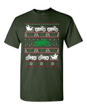 Motorcycle Bike Sleigh Santa Claus Ugly Christmas Funny Adult DT T-Shirt Tee