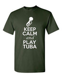 City Shirts Keep Calm And Play Tuba Brass Music Lovers DT Adult T-Shirts Tee