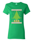 Ladies Elements Xmas Tree Ugly Christmas Holiday Gift Funny DT T-Shirt Tee