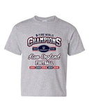 New World Champion 5-Time New England Football Sports DT Youth Kids T-Shirt Tee