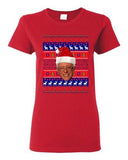 Ladies Bernie Sanders Bern Election Reindeer Ugly Christmas Funny DT T-Shirt Tee