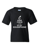 City Shirts Keep Calm And Play Sousaphone Music Lover DT Youth Kids T-Shirt Tee