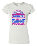 Junior Just Another Wine Drinker with a Camping Problem Funny DT T-Shirt Tee