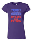 Junior Trump for President Hillary For Prison USA 2016 Political DT T-Shirt Tee