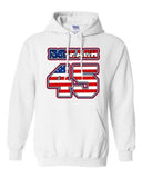 Impeach 45 President Donald USA American Flag Political DT Sweatshirt Hoodie