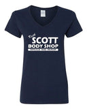 V-Neck Ladies Keith Scott One Tree Hill Body Shop North Carolina TV T-Shirt Tee