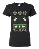 Ladies Math Mathematics Angels Deer Holiday Ugly Christmas Funny DT T-Shirt Tee