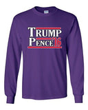 Long Sleeve Adult T-Shirt Trump Pence 2016 Vote Support Election America USA DT