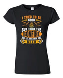 Junior I Tried To Be Good But Then The Bonfire Was Lit And Beer DT T-Shirt Tee