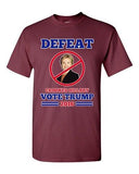 Defeat Crooked Hillary Vote Trump 2016 President Election DT Adult T-Shirt Tee